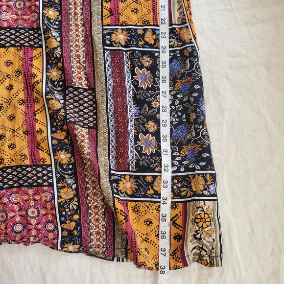 JAASE Boho Wide Leg Palazzo Patchwork Pants - Picture 7 of 8